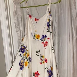 Floral White Dress